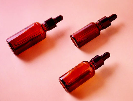 OEM 30ml Amber Essential Oil Glass Bottle met Glasdruppelbuisje